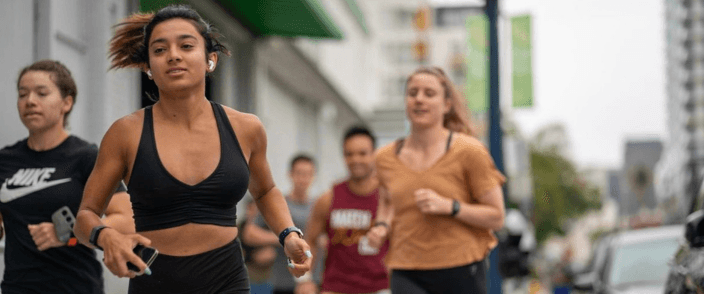 Invictus San Diego athletes running for HYROX training