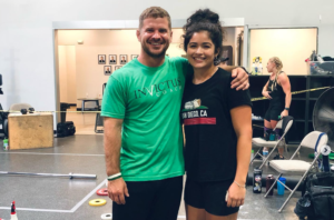 Invictus Athlete, Nairobi Romero, and her favorite coach, Lil' Ricky Moore.