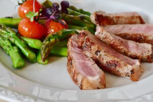 A plate with a variety of nutrition options