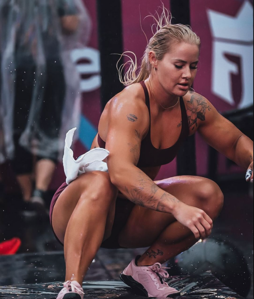 Athlete Dani Speegle competing at the 2024 Wodapalooza.