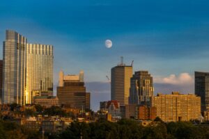 Skyline in Fort Worth, Texas.